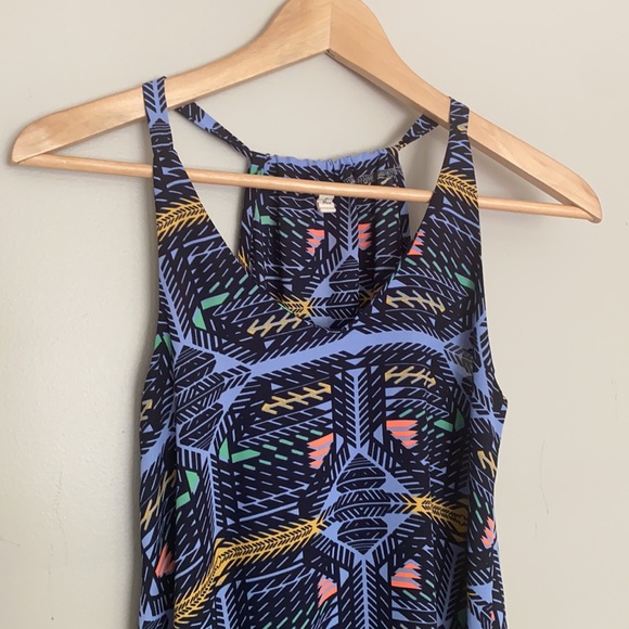 Blue Tribal Tank Top Blouse - Picture 2 of 7